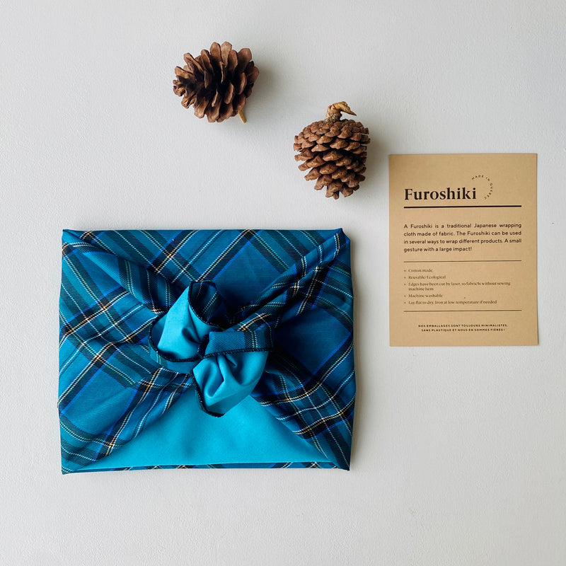 Reversible Furoshiki Scottish plaid